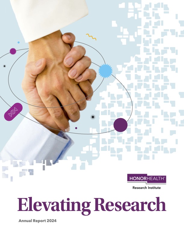 Two hands clasp in a handshake, surrounded by abstract graphics. Text reads 